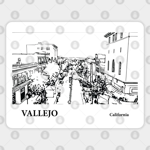 Vallejo California Magnet by Lakeric